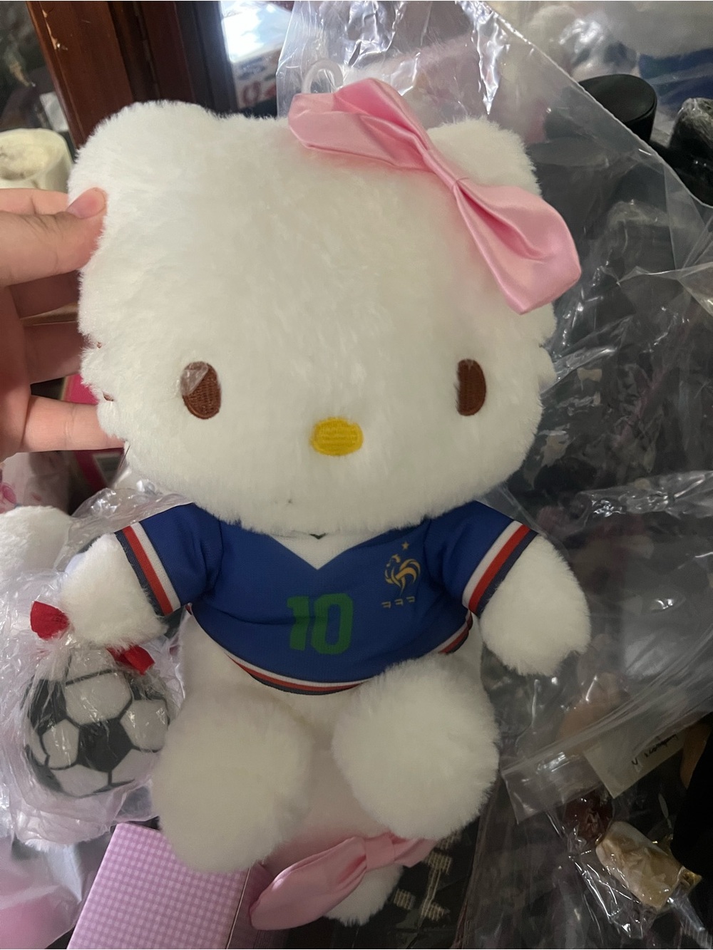 Hella Kitty France Plush Soccer Mascot